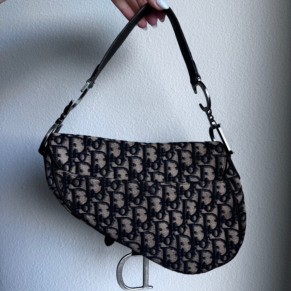 VINTAGE🤎Dior🤎Oblique Saddle Bag - Picture 3 of 14